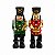 Boneco Natalino Soldado Quebra Nozes Com Luz Perna Mole 12,5cm - Imagem 1