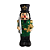 Boneco Soldado Quebra Nozes 20,5cm Enfeite Natalino Cerâmica Com Luz Led - Imagem 2