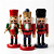 Boneco Soldado Quebra Nozes de Madeira Natalino 15cm - Imagem 1