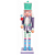 Boneco Soldado Quebra Nozes Natalino Candy de Madeira 30cm - Imagem 3