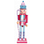 Boneco Soldado Quebra Nozes Natalino Candy de Madeira 30cm - Imagem 4