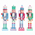 Boneco Soldado Quebra Nozes Natalino Candy de Madeira 30cm - Imagem 1
