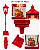 Poste Natalino 185cm Vermelho Enfeite Com Luz Som Neve e Movimento Bivolt - Super Oferta - Imagem 3