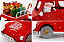 Enfeite Natalino Carro de Metal com Papai Noel e Presentes Iluminado - Imagem 3