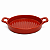 Jogo com 3 Mini Travessas de Porcelana Nórdica Cinza ou Vermelho Matt 20cm - Imagem 4