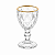 Jogo Com 6 Taças Para Licor 60ml Diamond Fio Ouro Lyor - Imagem 2