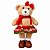 Boneco de Natal Urso ou Ursa 40x22x15cm Decoração Natalina - Imagem 4