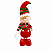 Boneco Elfo em Pé Decoração Natalina Vermelho e Verde 45cm - Imagem 1
