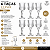 Jogo Com 6 Taças Para Licor 50ml Classic Vidro Wolff - Imagem 3