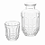 Moringa 500ml Com Copo 145ml Faces Vidro Lyor - Imagem 2