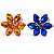 Jogo com 4 Porta Guardanapos Argola Flor Holanda 5cm - Imagem 1