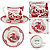 Jogo de Xícaras com Pires Louça Inglesa Linha Johnson Bros Rosa 80ml - Imagem 4
