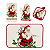 Conjunto Para Cozinha 4 Peças Natal Tapete Luva Pegador e Pano de Prato - Imagem 6