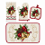 Conjunto Para Cozinha 4 Peças Natal Tapete Luva Pegador e Pano de Prato - Imagem 2