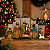 Presépio de Natal Vintage 5 Figuras 32x5x21cm Poliresina - Imagem 3