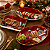 Jogo Com 3 Travessas Com Friso Dourado Estampa Natalina - Imagem 5
