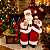 Papai Noel Sentado no Baú do Tesouro Enfeite Decorativo de Natal 23cm - Imagem 3
