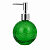 Porta Sabonete Líquido Formato Bola de Natal Vidro Verde 290ml - Imagem 1