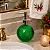 Porta Sabonete Líquido Formato Bola de Natal Vidro Verde 290ml - Imagem 3