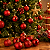 Jogo com 24 Bolas de Natal 5cm Vermelhas Brilho Fosco Glitter - Imagem 3