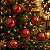 Jogo com 6 Bolas de Natal 7cm Vermelhas Com Estrelas em Glitter - Imagem 3