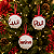 Jogo com 3 Bolas de Natal 8cm com Pérolas e Dizeres Luz Paz Sonhos - Imagem 4