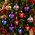 Jogo Com 10 Bolas de Natal 6cm Papai Noel e Árvore de Natal Cores Sortidas - Imagem 3