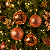 Jogo com 4 Bolas de Natal 10cm Rose Gold Composée com Arabescos - Imagem 3