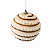 Bola de Natal 12cm Decorada com Minis Pompons Glitter Fita e Juta - Imagem 4