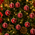 Jogo com 12 Bolas de Natal 5cm Vermelhas com Detalhes Branco em Listras e Mosaicos - Imagem 3