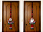 Escapulário de Porta Natalino Dupla Face Papai Noel e Boneco de Neve 2,10m - Imagem 3