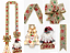Escapulário de Porta Natalino Dupla Face Papai Noel e Árvore de Natal com Leds 2m - Imagem 2