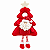 Enfeite Natalino Para Maçanetas 43cm Modelo Papai Noel e Boneco de Neve - Imagem 2