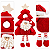 Enfeite Natalino Para Maçanetas 43cm Modelo Papai Noel e Boneco de Neve - Imagem 3