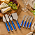 Kit com Espátulas para Patês e Facas para Queijos 8 Peças em Aço Inox com Cabo Plástico - Imagem 4