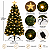 Árvore de Natal 120cm Leds Bolinhas Luz Branco Quente Sequencial Bivolt - Imagem 2