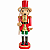 Boneco Urso Soldado Quebra Nozes Decoração de Natal 28cm - Imagem 1