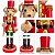 Boneco Urso Soldado Quebra Nozes Decoração de Natal 28cm - Imagem 4