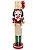 Boneco Quebra Nozes Garçom Enfeite Natalino de Madeira 38cm - Imagem 1