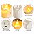 Jogo Com 6 Velas Leds 4x4cm Chama Branco Quente Oscilante - Imagem 2