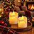 Jogo Com 6 Velas Leds 4x4cm Chama Branco Quente Oscilante - Imagem 4