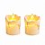 Jogo Com 6 Velas Leds 4x4cm Chama Branco Quente Oscilante - Imagem 1