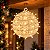 Luminária de Pendurar Esfera Vazada 30cm Com 80 Leds Branco Quente 127V - Imagem 5