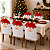 Jogo Com 6 Capas Natalinas Para Encosto de Cadeira Modelo Papai Noel - Imagem 2