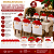 Jogo Com 6 Capas Natalinas Para Encosto de Cadeira Modelo Papai Noel - Imagem 3