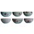 Jogo com 6 Tigelas Porcelana Bowl Rose 500ml Casa Ambiente. - Imagem 2