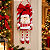 Placa Natalina de Pendurar Modelo Papai Noel Bochechas Iluminadas 53cm - Imagem 3