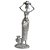 Escultura Estátua Mulher Africana 43cm Cor Prata Metálica SALDÃO. - Imagem 1