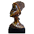Escultura Busto Africana Decorativa Resina 34x17cm Saldão - Imagem 1