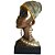 Escultura Busto Africana Estatueta Decorativa Resina 34x17cm - Imagem 1